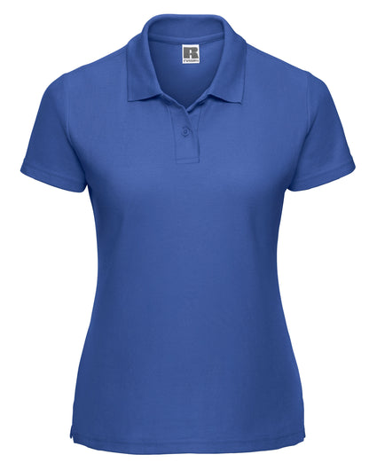 Russell Collection Russell Ladies Classic Polycotton Polo 539F - Bright Royal - Customisable Polos