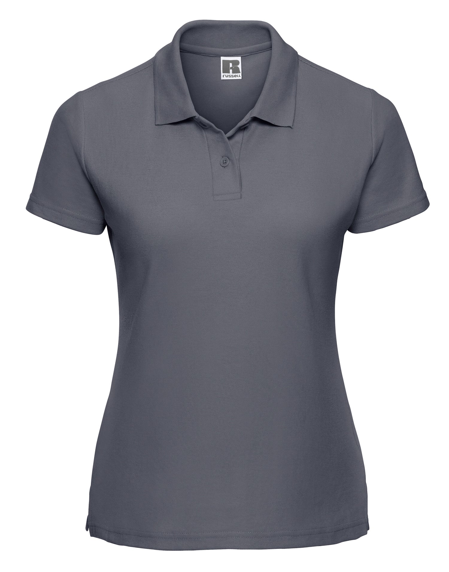 Russell Collection Russell Ladies Classic Polycotton Polo 539F - Convoy Grey - Customisable Polos