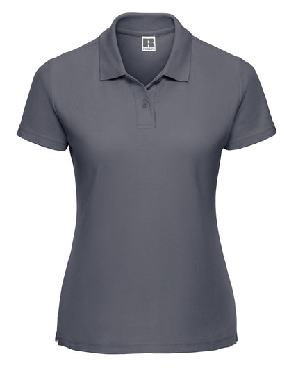 Russell Collection Russell Ladies Classic Polycotton Polo 539F - Convoy Grey - Customisable Polos