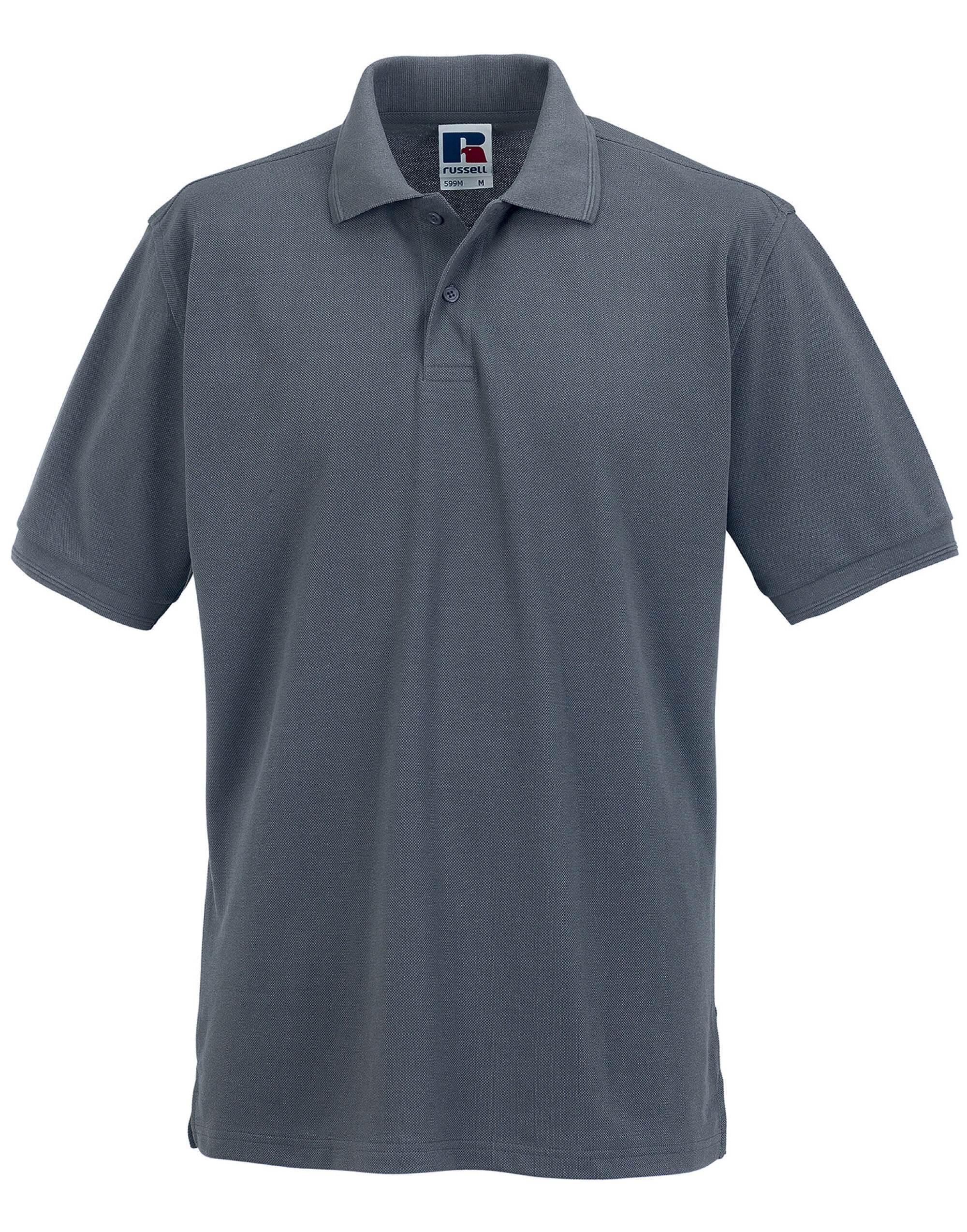 Russell Collection Russell Hardwearing Polycotton Polo 599M - Convoy Grey - Customisable Polos