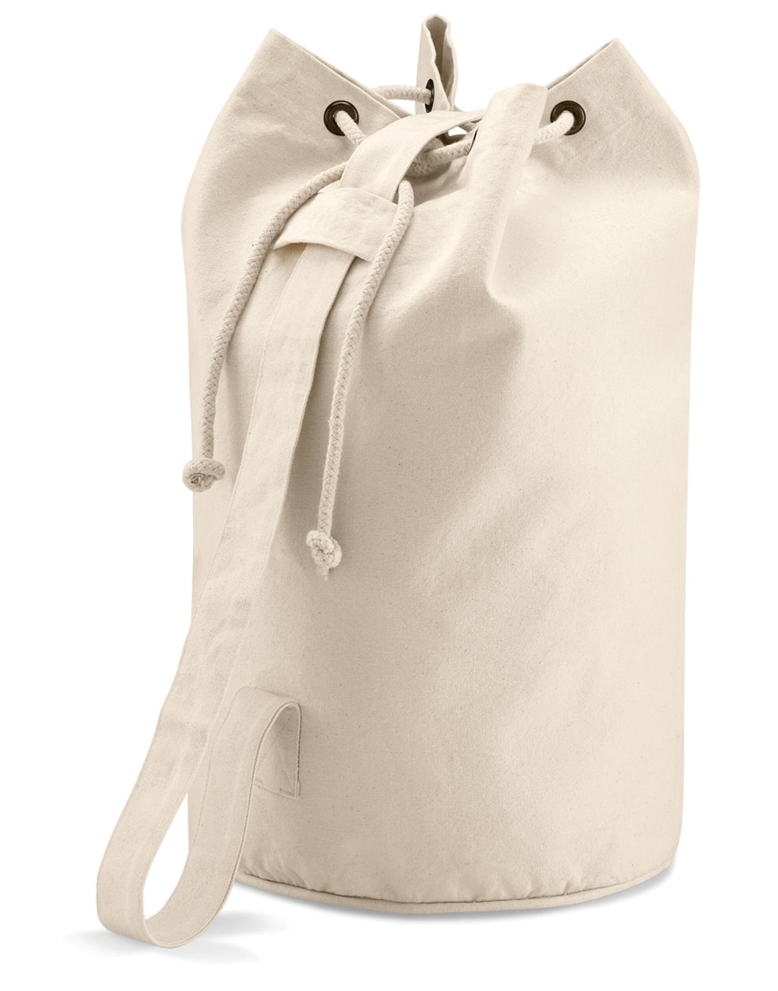 Quadra Canvas Duffel qd27 - Natural O S - Customisable Bags