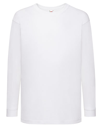 Fruit of the Loom Kids Valueweight Long Sleeve T 61007 - - Customisable T-Shirts