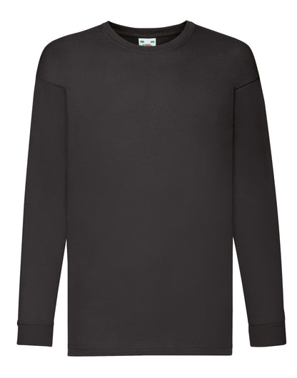 Fruit of the Loom Kids Valueweight Long Sleeve T 61007 - - Customisable T-Shirts