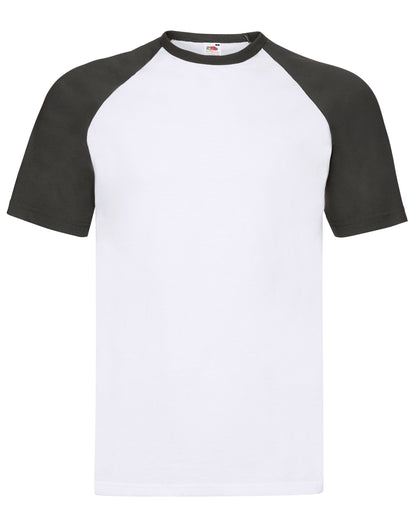 Fruit of the Loom Mens Valueweight SS Baseball T 61026 - - Customisable T-Shirts