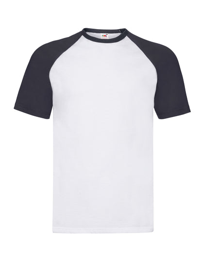 Fruit of the Loom Mens Valueweight SS Baseball T 61026 - - Customisable T-Shirts