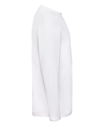 Fruit of the Loom Mens Valueweight Long Sleeve T 61038 - White - Customisable T-Shirts