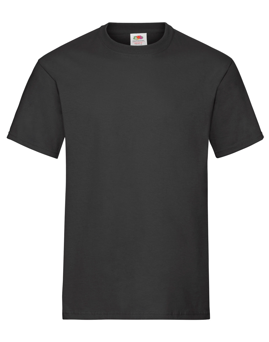 Fruit of the Loom Mens Heavy T 61212 - Black - Customisable T-Shirts