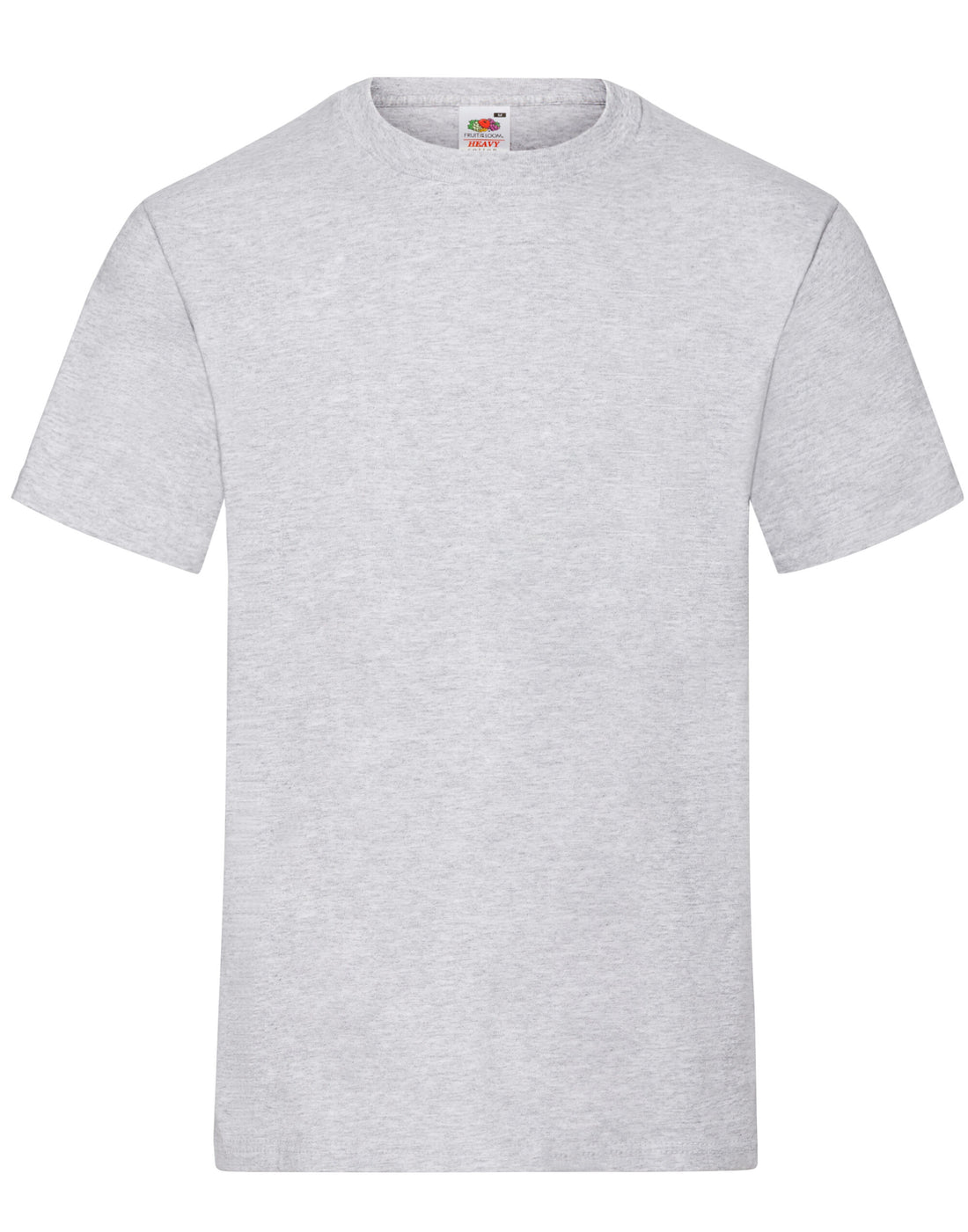 Fruit of the Loom Mens Heavy T 61212 - Heather Grey - Customisable T-Shirts