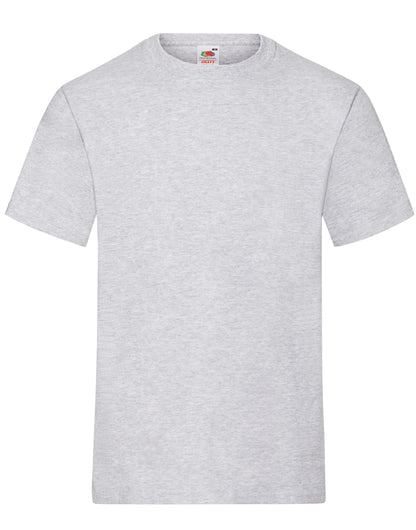 Fruit of the Loom Mens Heavy T 61212 - Heather Grey - Customisable T-Shirts