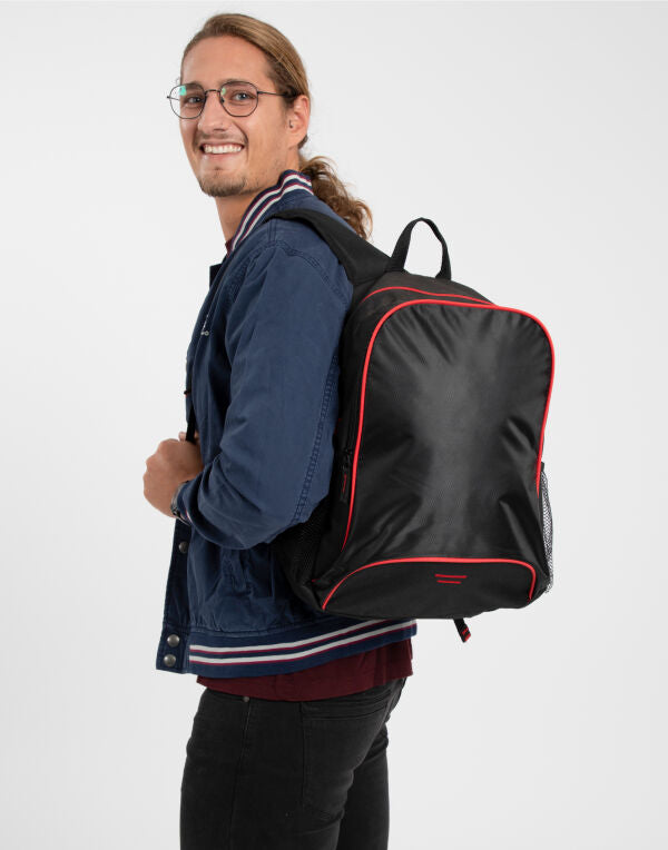 Shugon Osaka Backpack SH7677 - Black Light Grey O S - Customisable Bags