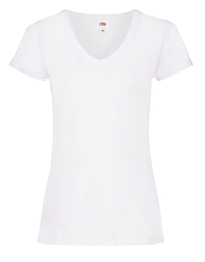Fruit of the Loom Ladies Valueweight V Neck T 61398 - - Customisable T-Shirts