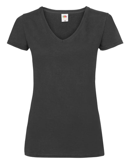 Fruit of the Loom Ladies Valueweight V Neck T 61398 - - Customisable T-Shirts