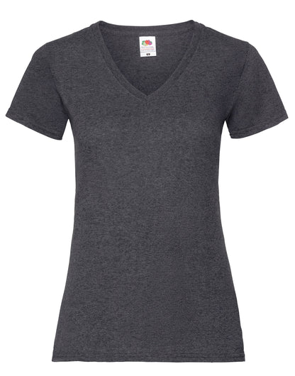 Fruit of the Loom Ladies Valueweight V Neck T 61398 - - Customisable T-Shirts