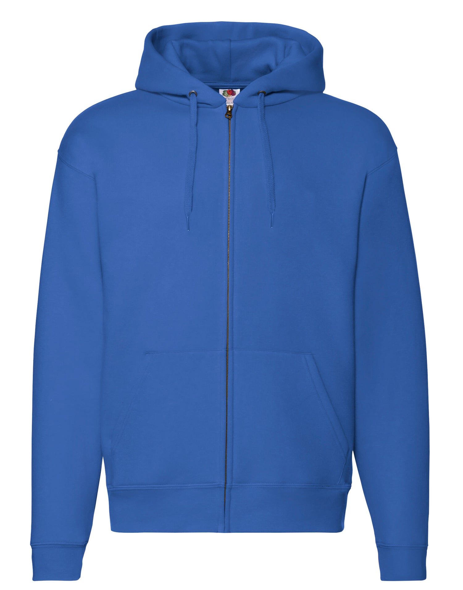 Fruit of the Loom Mens Premium Hooded Sweat Jacket 62034 - Royal - Customisable Sweatshirts