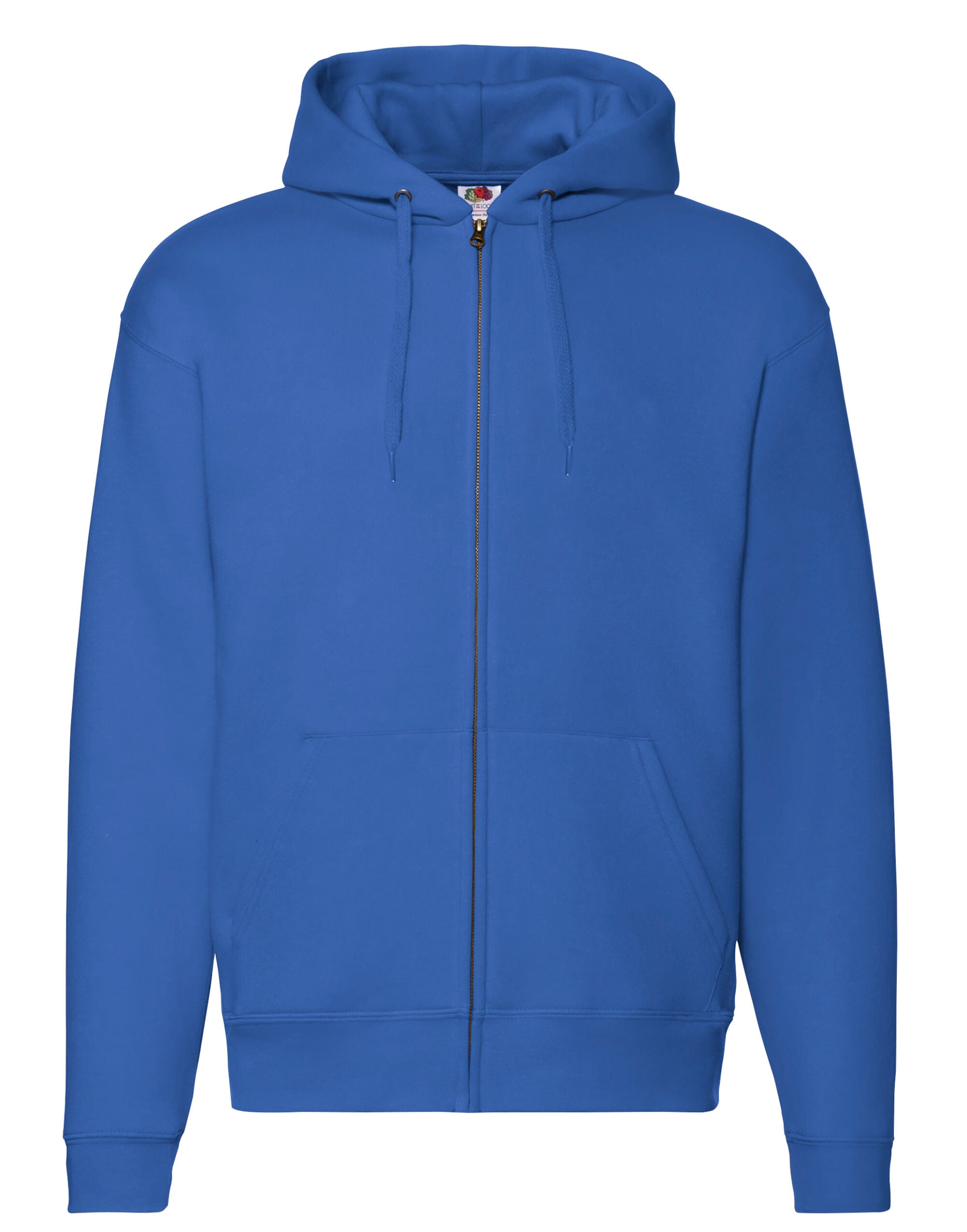 Fruit of the Loom Mens Premium Hooded Sweat Jacket 62034 - Royal - Customisable Sweatshirts