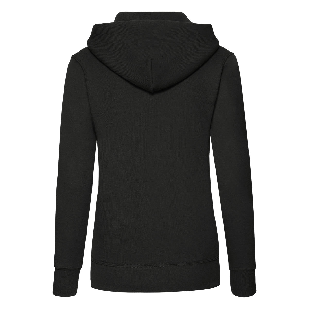 Fruit Of The Loom FOTL Ladies Classic Hooded Sweat 62038 - Black - Customisable Sweatshirts