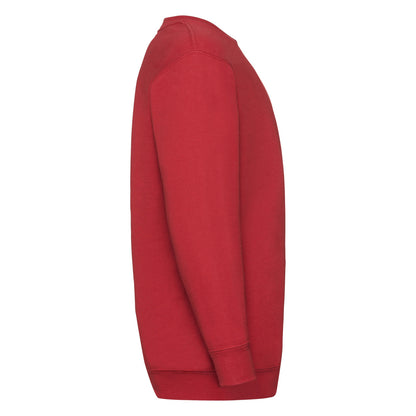 Fruit of the Loom Kids Classic Set In Sweat 62041 - Red - Customisable Sweatshirts