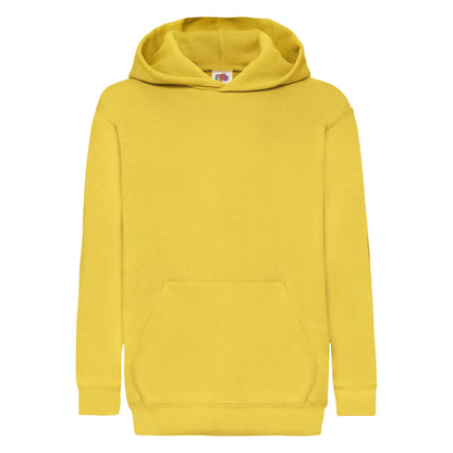 Fruit of the Loom Kids Classic Hooded Sweat 62043 - Sunflower - Customisable Sweatshirts
