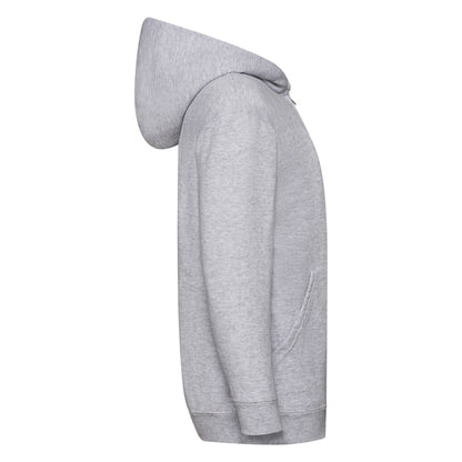 Fruit of the Loom Kids Classic Hooded Sweat Jacket 62045 - Heather Grey - Customisable Jackets