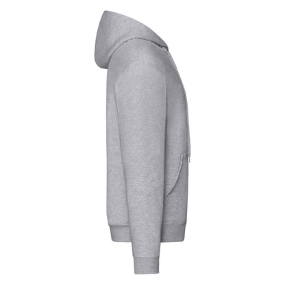 Fruit of the Loom Mens Classic Hooded Sweat Jacket 62062 - Heather Grey - Customisable Jackets