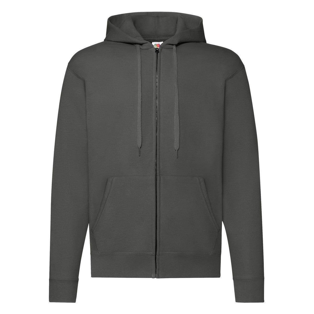 Fruit of the Loom Mens Classic Hooded Sweat Jacket 62062 - Light Graphite - Customisable Jackets