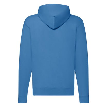 Fruit of the Loom Mens Classic Hooded Sweat Jacket 62062 - Azure Blue - Customisable Jackets