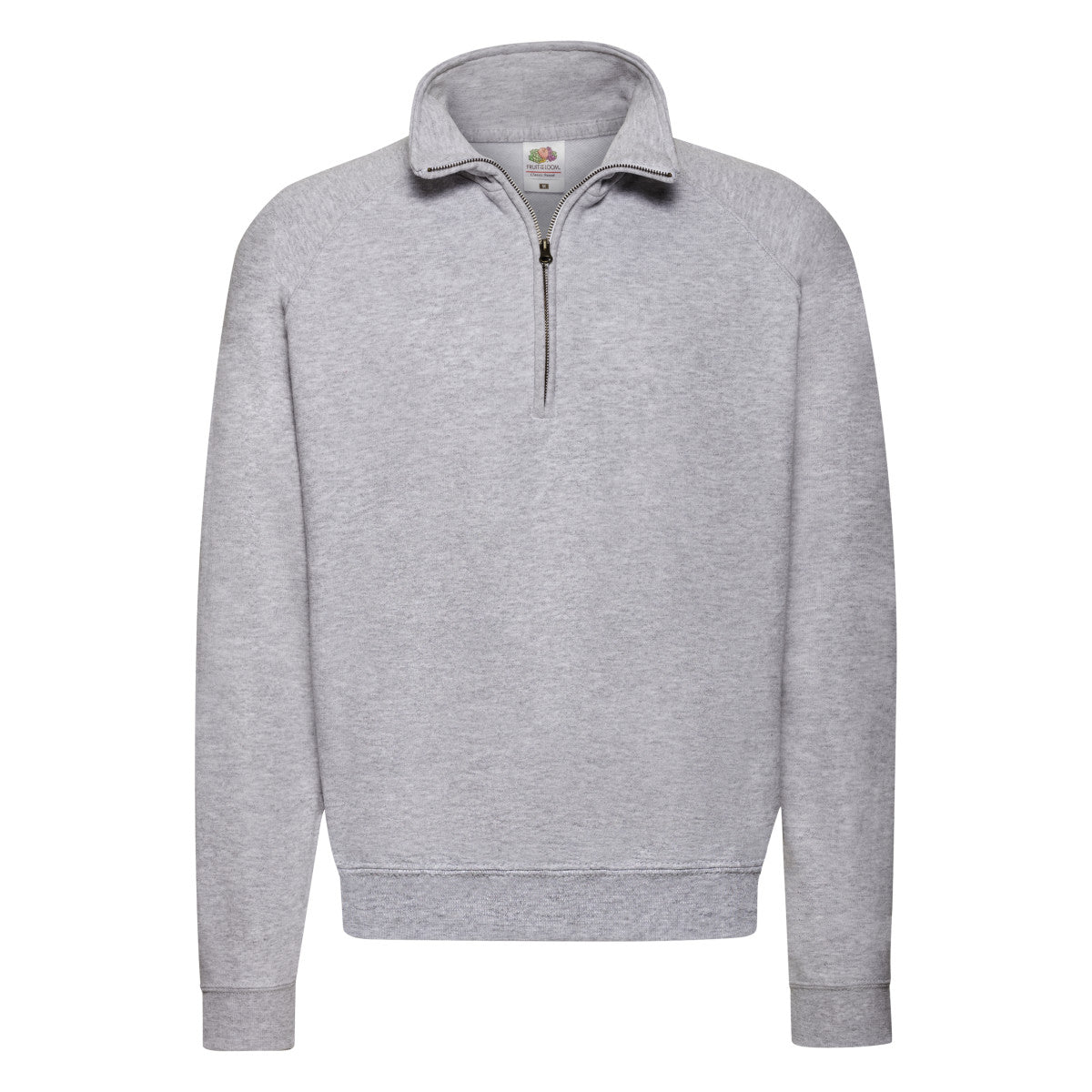 Fruit of the Loom Mens Classic Zip Neck Sweat 62114 - - Customisable Sweatshirts