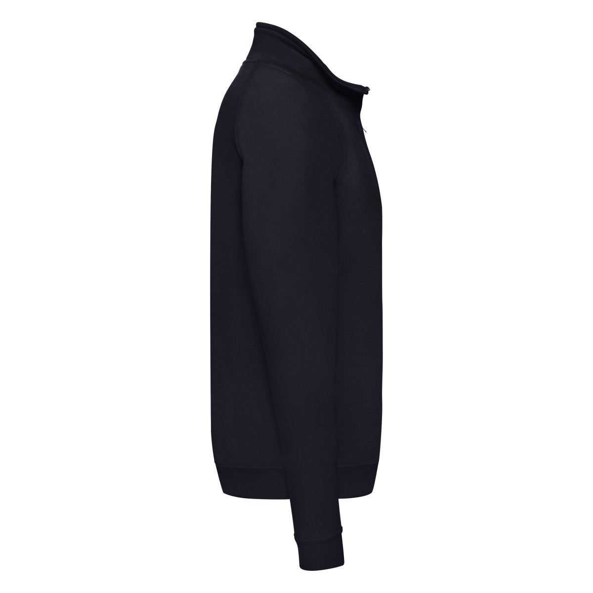 Fruit of the Loom Mens Classic Zip Neck Sweat 62114 - Deep Navy - Customisable Sweatshirts