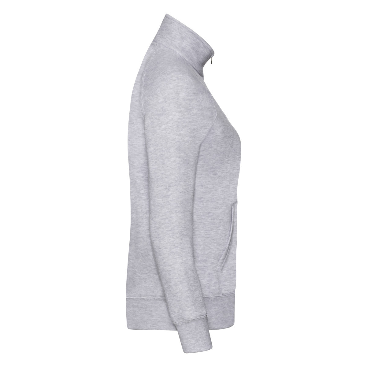Fruit of the Loom Ladies Premium Sweat Jacket 62116 - Heather Grey - Customisable Jackets