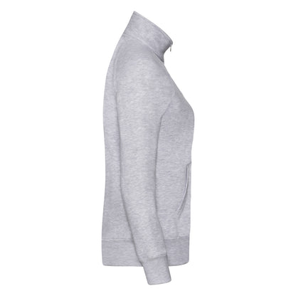Fruit of the Loom Ladies Premium Sweat Jacket 62116 - Heather Grey - Customisable Jackets