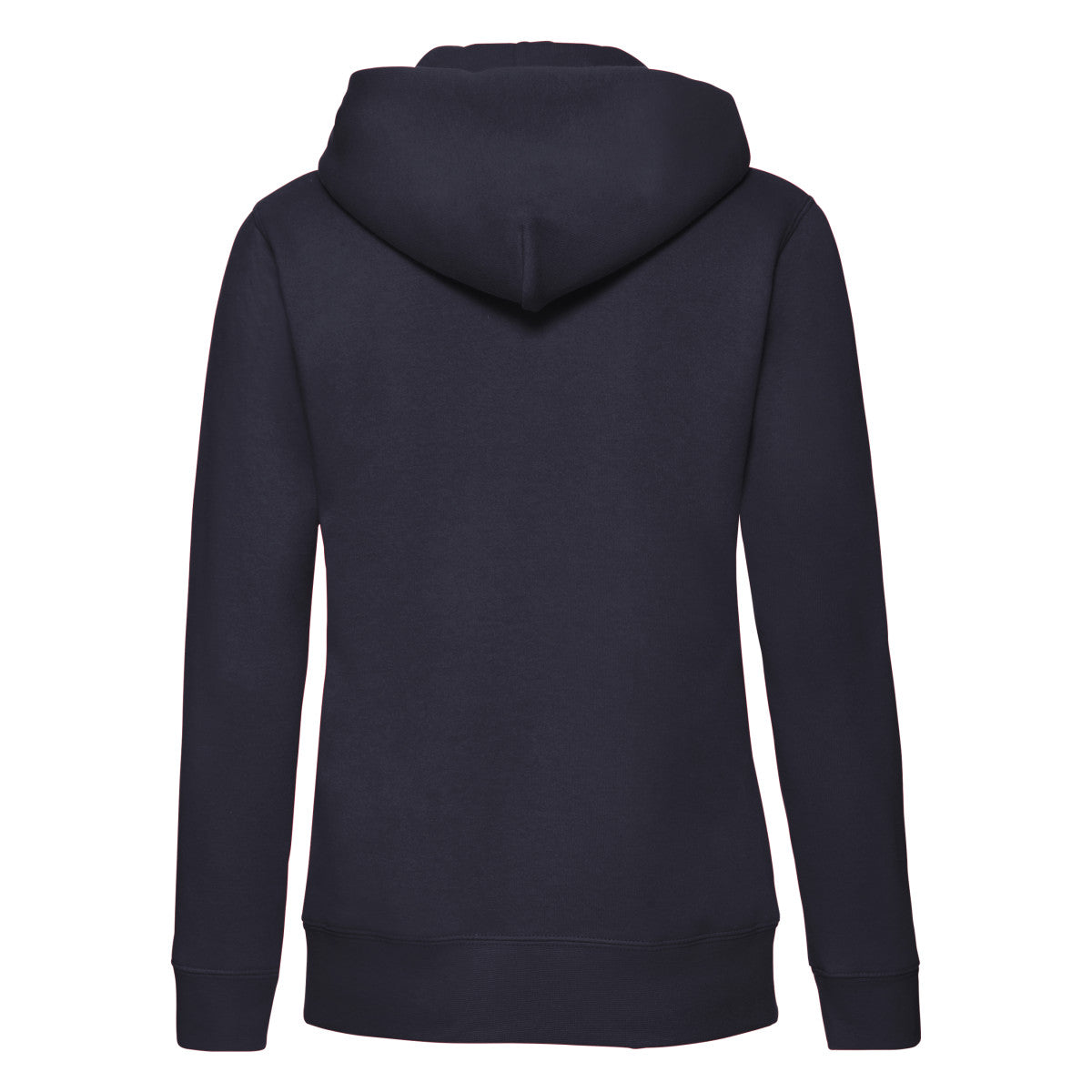 Fruit of the Loom Ladies Premium Hooded Sweat Jacket 62118 - Deep Navy - Customisable Sweatshirts