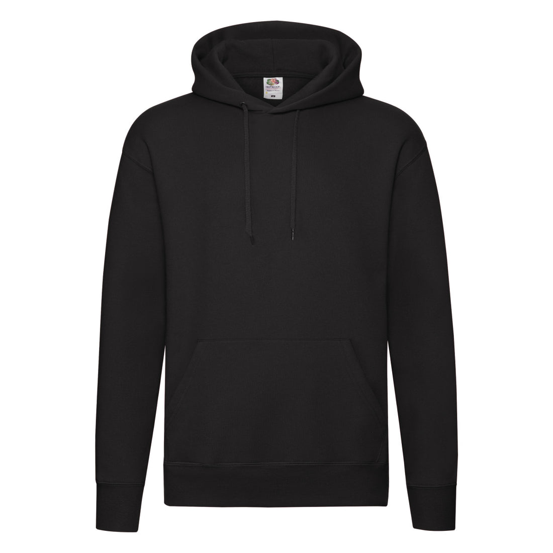 Fruit of the Loom Mens Premium Hooded Sweat 62152 - Black - Customisable Sweatshirts