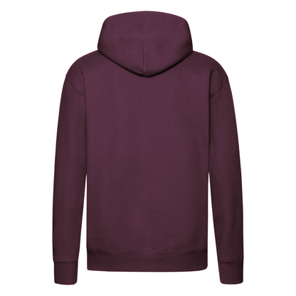 Fruit of the Loom Mens Premium Hooded Sweat 62152 - Burgundy - Customisable Sweatshirts