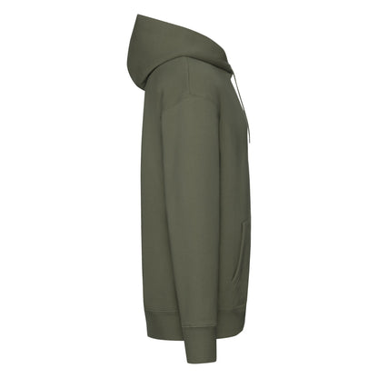 Fruit of the Loom Mens Premium Hooded Sweat 62152 - Classic Olive - Customisable Sweatshirts