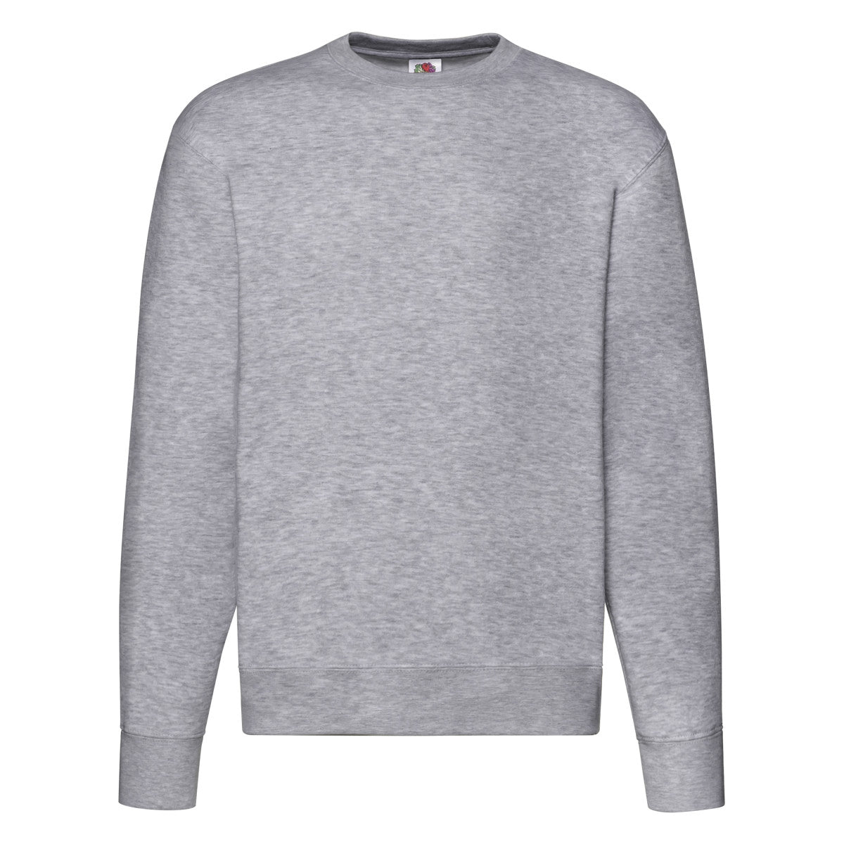 Fruit of the Loom Mens Premium Set In Sweat 62154 - Heather Grey - Customisable Sweatshirts