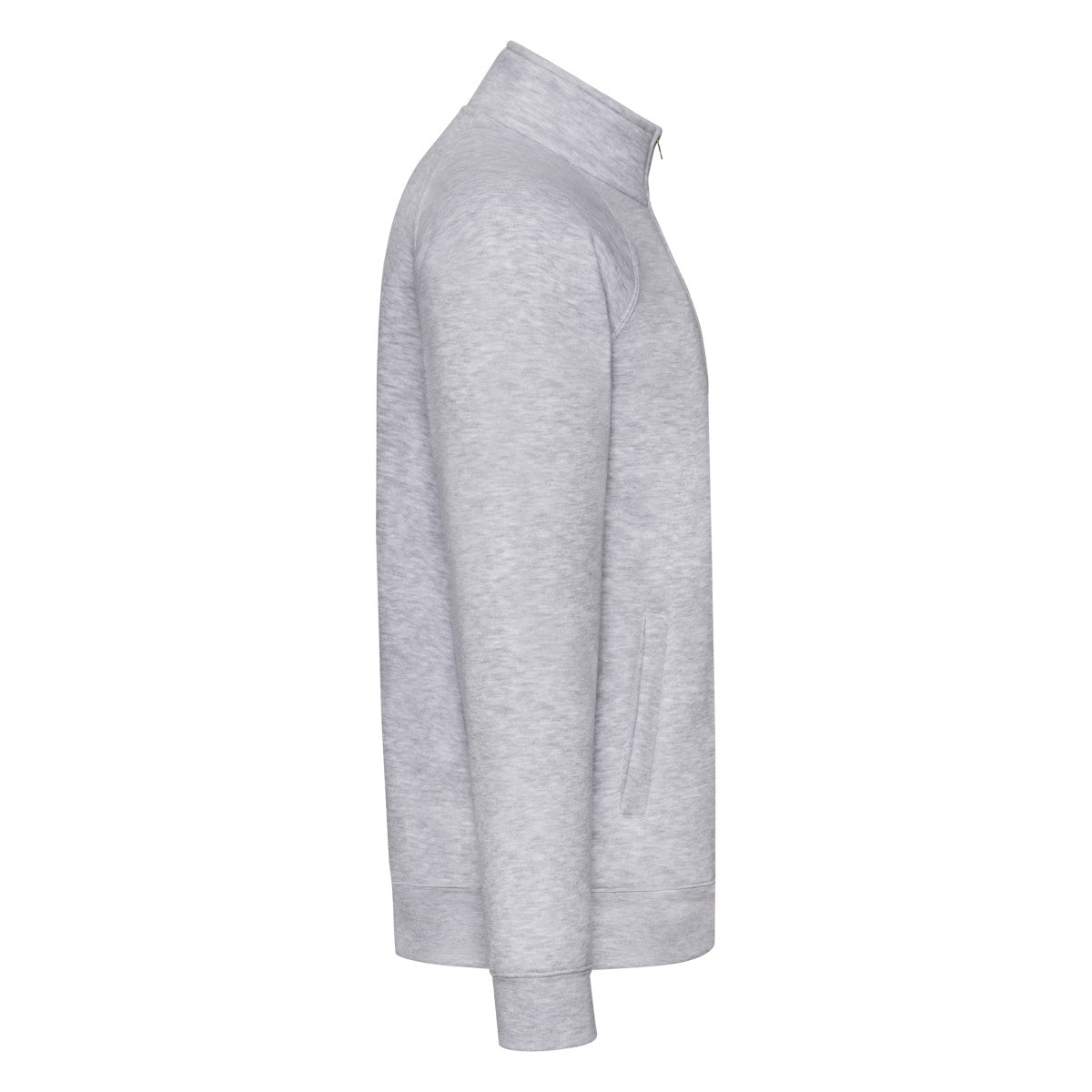 Fruit of the Loom Mens Premium Sweat Jacket 62228 - Heather Grey - Customisable Jackets