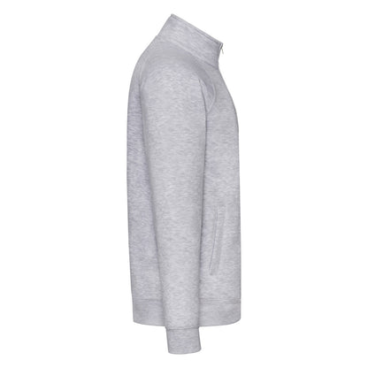 Fruit of the Loom Mens Premium Sweat Jacket 62228 - Heather Grey - Customisable Jackets