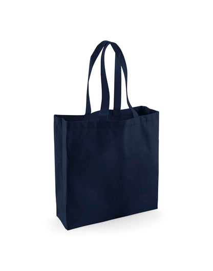 Westford Mill FT Cotton Classic Shopper w623 - French Navy O S - Customisable Bags
