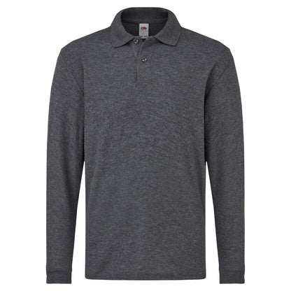 Fruit of the Loom Kids 6535 Long Sleeve Polo 63201 - - Customisable Polos