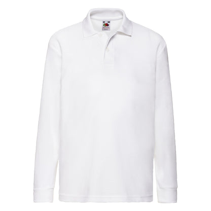 Fruit of the Loom Kids 6535 Long Sleeve Polo 63201 - - Customisable Polos
