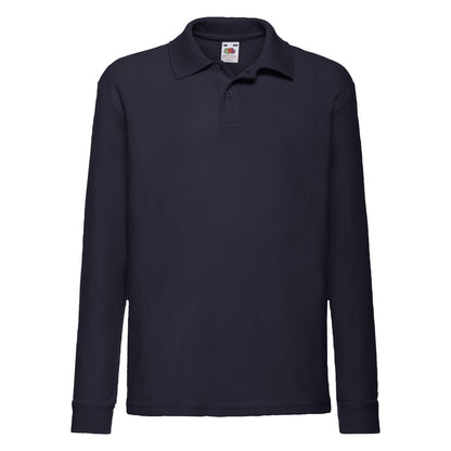 Fruit of the Loom Kids 6535 Long Sleeve Polo 63201 - - Customisable Polos