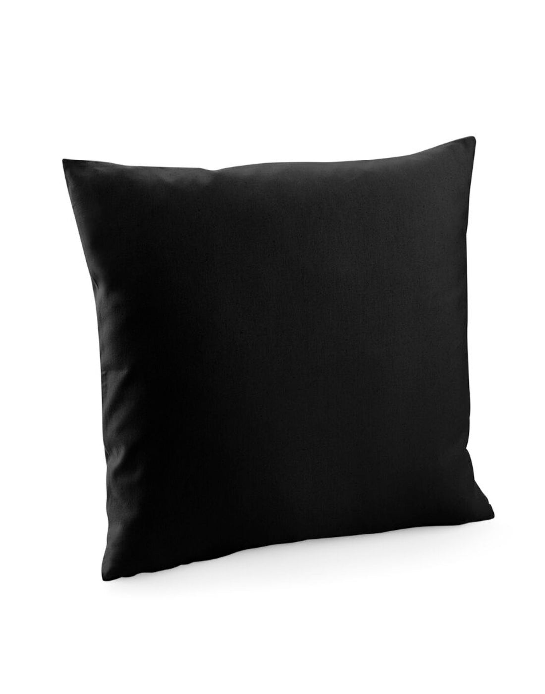 Westford Mill Cotton Cushion Cover w350 - Black - Customisable Bags