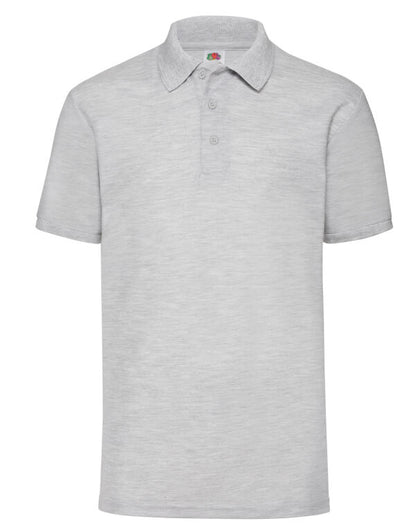 Men’s 65/35 Polycotton Polo Shirt – 63402 - Heather Grey - Customisable POLO SHIRTS