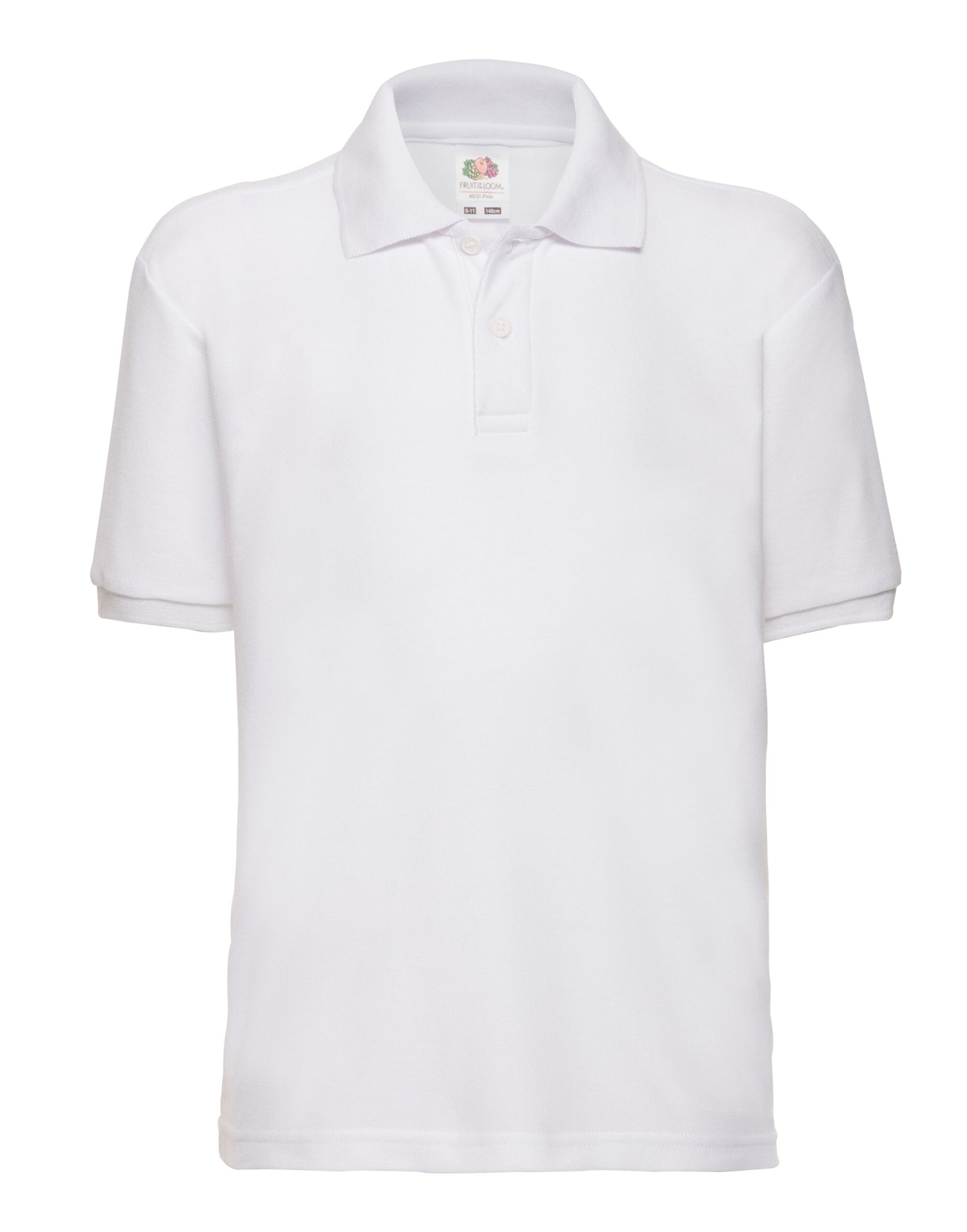 Fruit Of The Loom FOTL Kids 65/35 Polo 63417 - White - Customisable Polos
