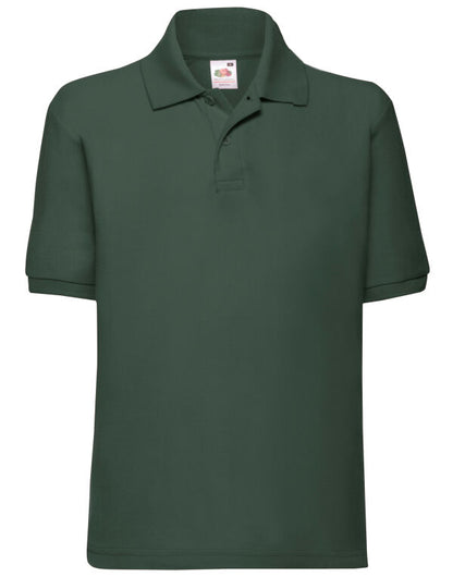 Kids 65/35 Polycotton Polo Shirt – 63417 - Bottle Green - Customisable Polos