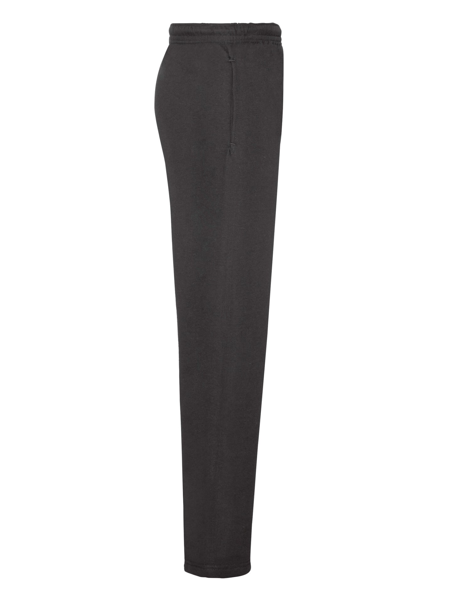 Fruit of the Loom Mens Classic Open Hem Jog Pants 64032 - Black - Customisable Joggers