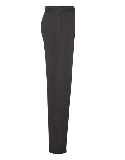 Fruit of the Loom Mens Classic Open Hem Jog Pants 64032 - Black - Customisable Joggers