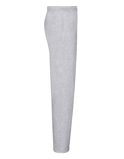 Fruit of the Loom Mens Classic Open Hem Jog Pants 64032 - Heather Grey - Customisable Joggers