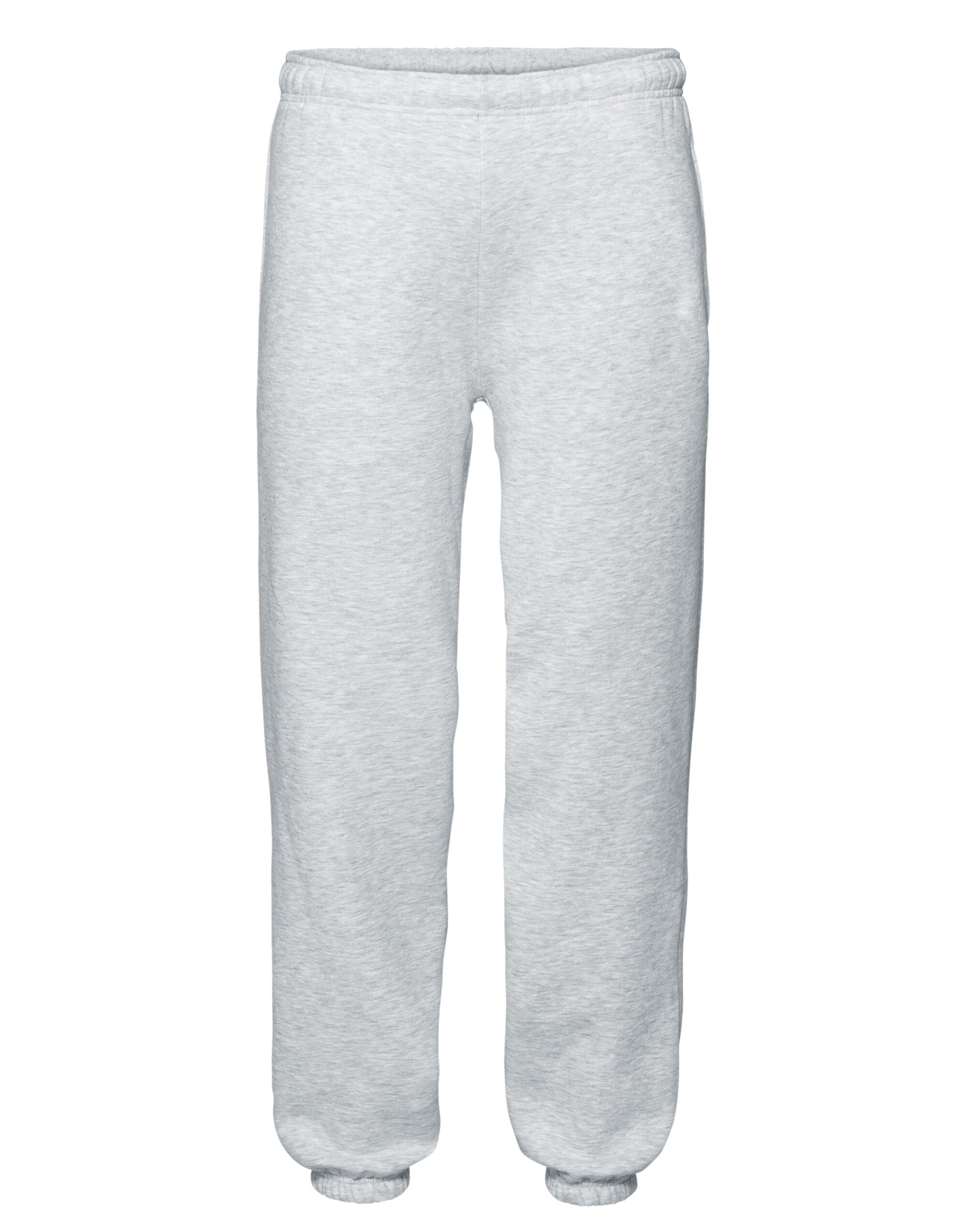 Fruit of the Loom Mens Premium Elastic Cuff Jog Pants 64040 - Heather Grey - Customisable Joggers