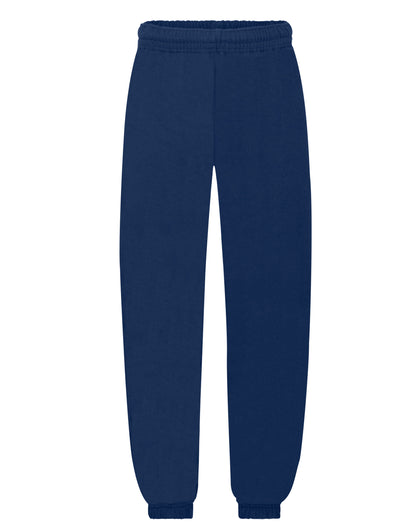 Fruit of the Loom Kids Classic Elastic Cuff Jog Pants 64051 - Navy Blue - Customisable Joggers